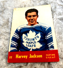 1955 - 56  Parkhurst  #22 Harvey Jackson ATG Toronto Maple Leafs