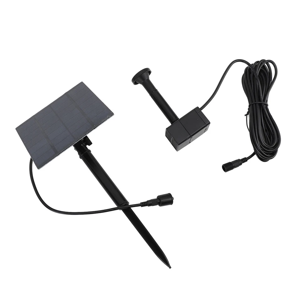 Solar Powered Water Pump Kit Powerful Jet Watering Pond Pump For Bird Bath Garde - Bild 2 von 4