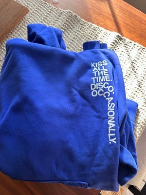 Harry Styles Kiss All The Time Disco Occasionally blue hoodie 3XL 