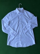 Men  s Charles Tyrwhitt Slim Fit Non-Iron White Twill Cotton Shirt 16/34 Inch