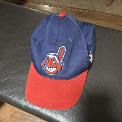 Outdoor Cap Cleveland Indians MLB Baseball Cap Blue/Red Adjustable Strapback S/M