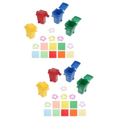  2 Sätze Kreative Papageifarbe Sortierbehälter Spielzeug Papagei Pädagogisches