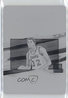 2020 Impeccable Draft Picks Printing Plate Black 1/1 Magic Johnson Auto HOF 9l4