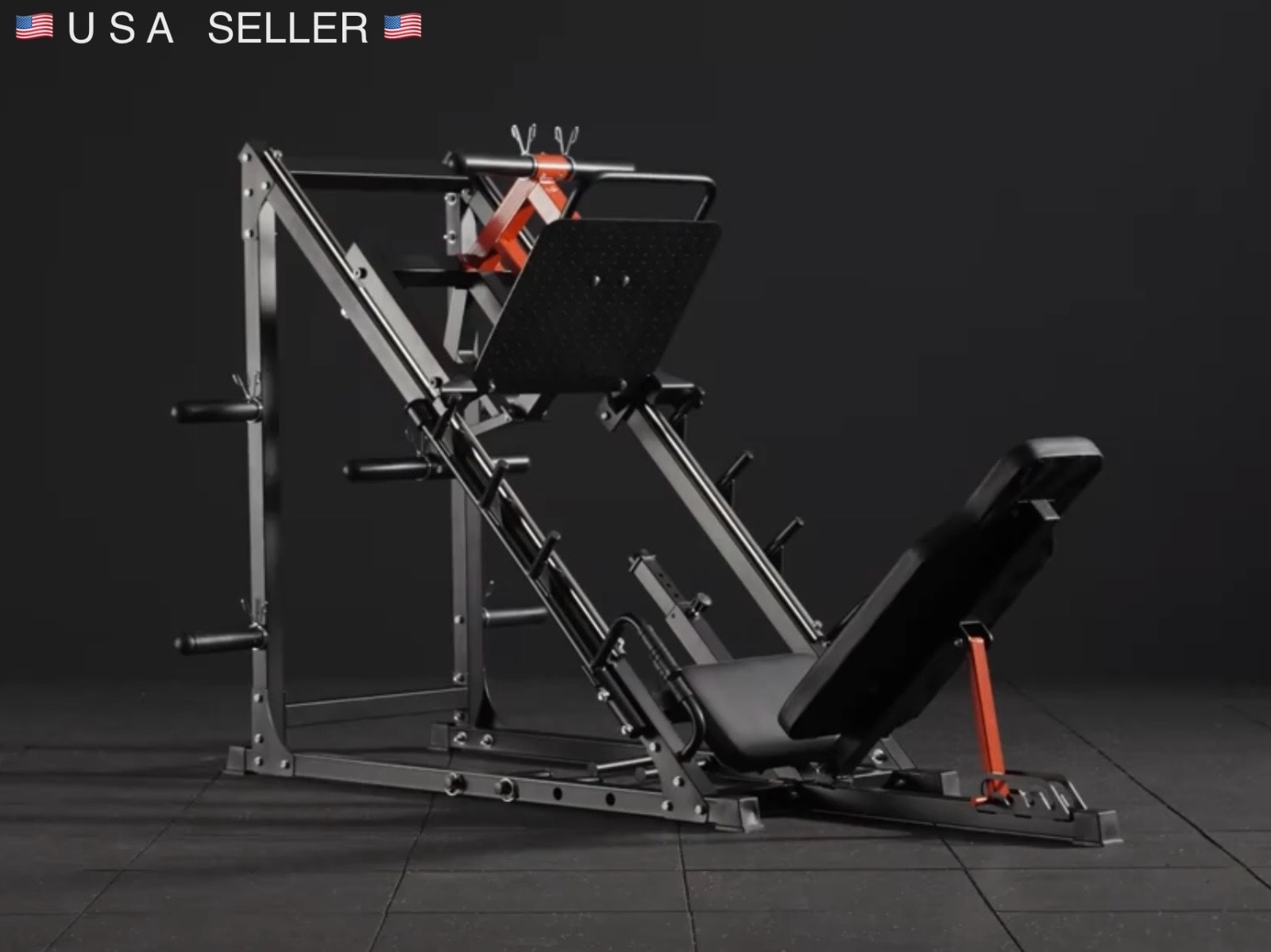 Adjustable Leg Press Machine Plate Loaded Home Gym Leg Training Squat Hack Sled