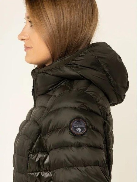 Women Napapijri Coat Black M #B6SL