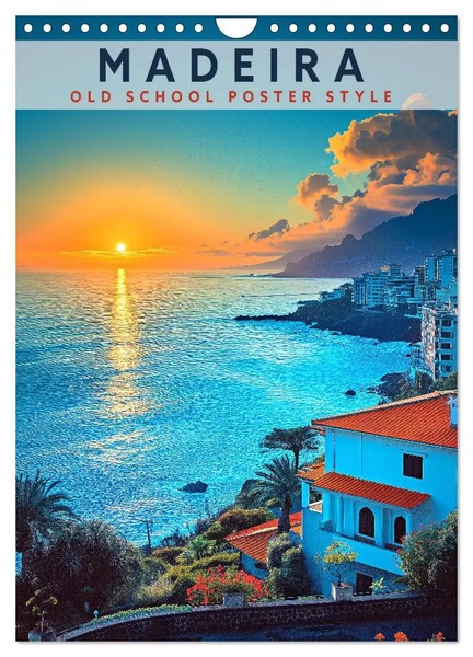 Val Thoermer | Madeira - Old School Poster Style (Wandkalender 2026 Din A4...-image