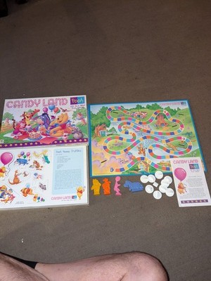 Candy Land Disney Winnie The Pooh Board Game Vintage 1998 Complete Nice Conditio