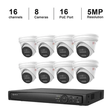 Anpviz 5MP Audio POE Security Camera System 16CH 12MP NVR Outdoor Color Night