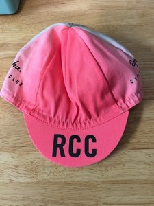 Rapha RCC Cycling Club Pink Gray Cycling Hat Cap One Size