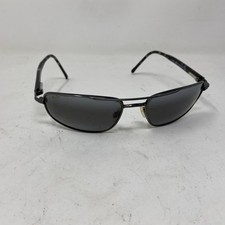 MAUI JIM MJ162-02 DOUBLE GRADIENT MIRROR GRAY POLARIZED SLEEK WRAP SUNGLASSES