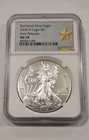 2018 W Burnished Silver Eagle Early Release MS 70