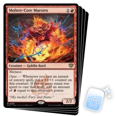 PRESALE MOLTEN-CORE MAESTRO X4 Secrets Of Strixhaven SOS Magic MTG MINT CARD