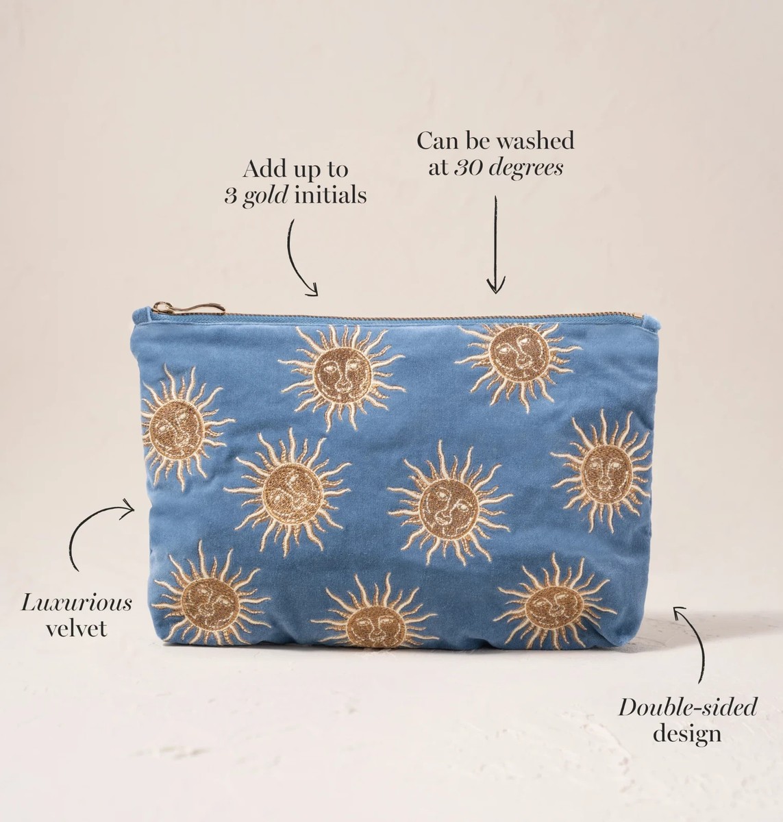 Elizabeth Scarlett Velvet Pouch w/Dust Bag- Sun Goddess NWT | eBay
