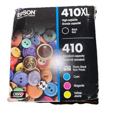 Epson 410XL Black High Capacity & Color Standard Capacity Ink Exp 03/2025