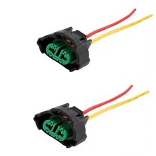 2 PCS H8 H9 H11 880 881 Female Adapter Wire Connector Sockets Fog Light Wiring