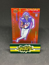 2020 Panini Chronicles - Dynagon Justin Jefferson #D-9 Red Prizm /99 (RC)