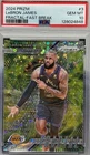 PSA 10 GEM MT 2024-25 Panini Prizm - Fractal LeBron James #3 Fast Break Prizm