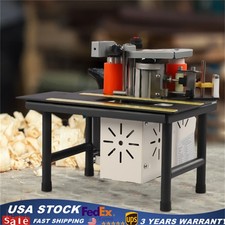 Woodworking Edge Banding Machine Portable Edge Bander Double Gluing Machine 110V