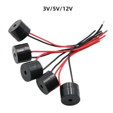 Elektronisch Buzzer Summer 3V/5V/12V Dauerton Signalgeber Piepser Alarm Aktiv