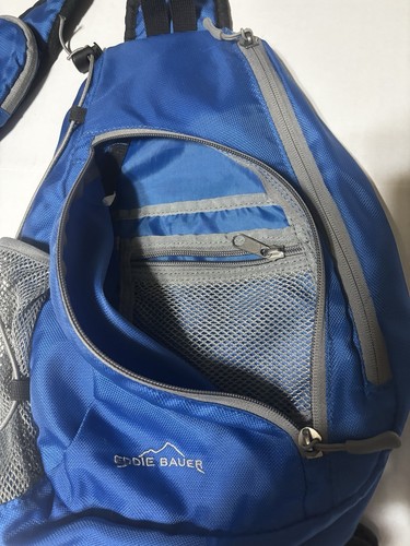 Eddie Bauer Small blue over one shoulder carry bag 023-1667 - Picture 10 of 13
