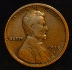 1915 S Lincoln Cent - Very Fine Features 1C Hard Date