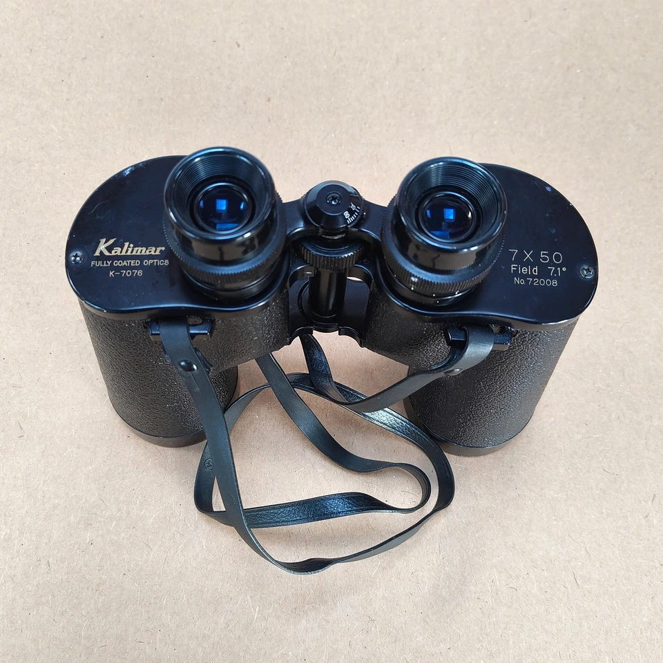 Vintage Kalimar 7x50 Binoculars K-7076 Fully Coated Optics + Case & Lens Caps - Image 2 of 4