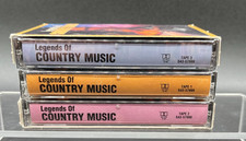 Legends Of Country Music Cassette 3-Tape Set New Sealed 1993 NOS