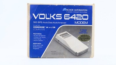 Commodore 64 & 128 Volks 6420 Modem & Sofware New Never Used