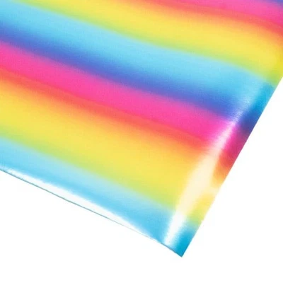 EUROWRAP Metallic Rainbow Ombre Gift Wrapping Paper 1.5m