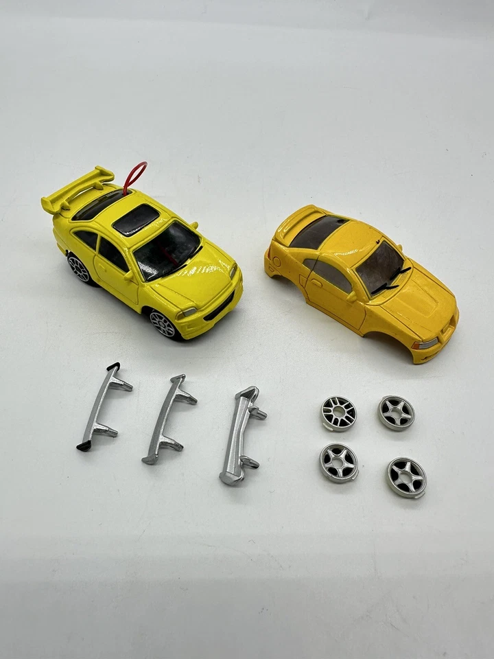 Zip Zaps Micro RC Honda Civic Coupe + Mustang Body + Parts Radio Shack Car Only - Image 2 of 4