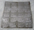Original Old Vintage 1920's - DAYS O WORK - Tin TOBACCO MOLD - Metal Sign