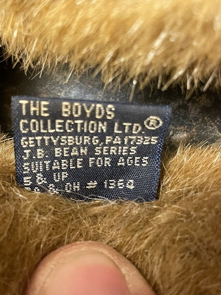 Vintage J.B Bean Boyds Bear ELLIOT B. BEAR Teddy Bear RARE Vintage J.B Bean Boyds Bear ELLIOT B. BEAR Teddy Bear RARE