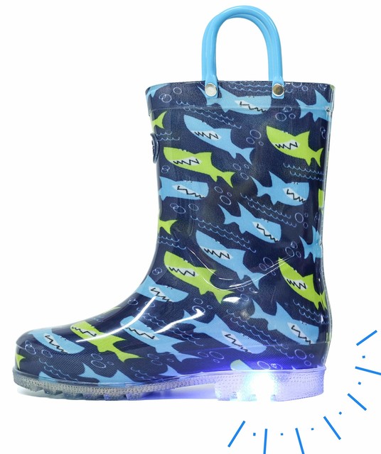 light up rain boots