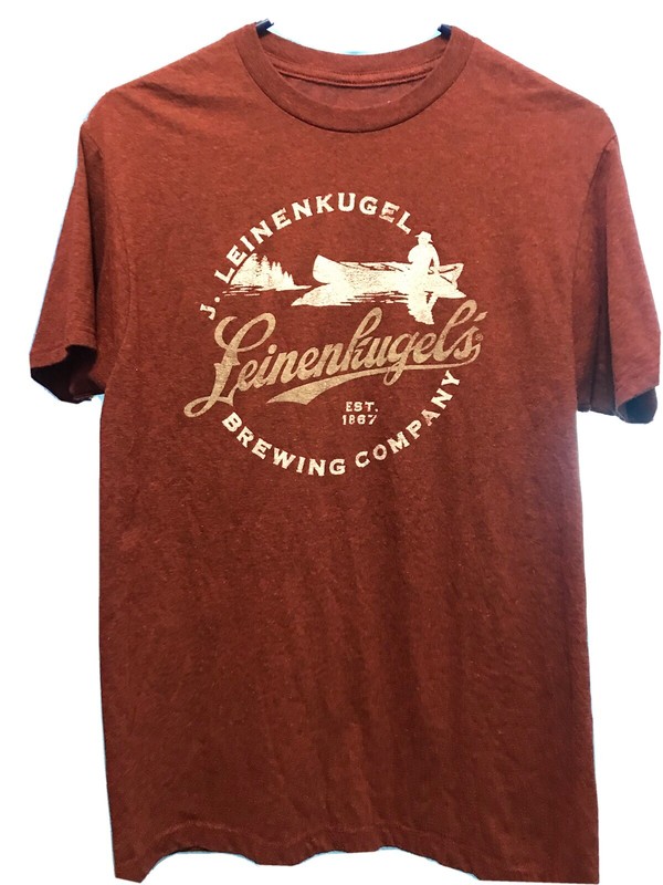 Leinenkugel Brewing Company T-Shirt Since 1867 Mens Medium. Maroon Color