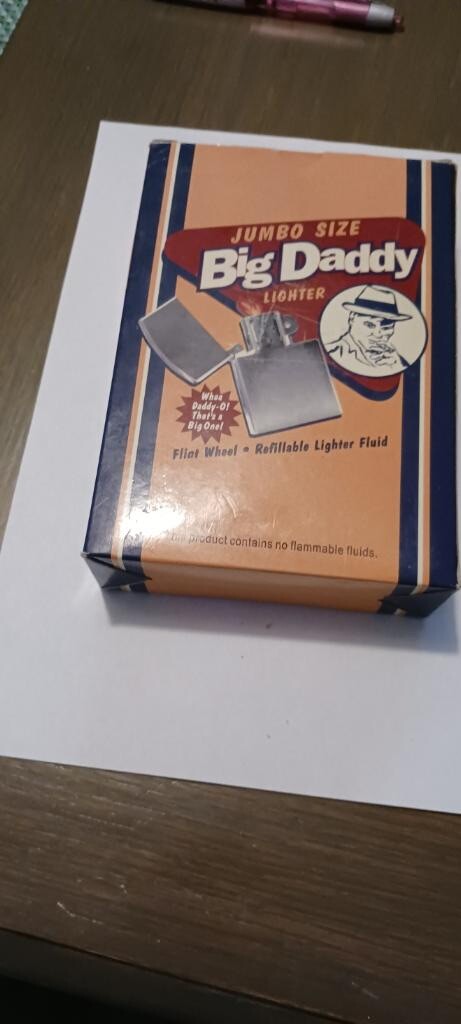 Jumbo Size Big Daddy Lighter - Flint Wheel - Refillable