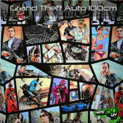 ROLLED - GRAND THEFT AUTO - Hydrographics Film Hydro Dipping Transfer Graphic UK