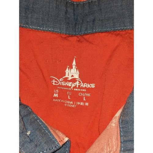 Camicia Disney Parks Topolino Tropicale con bottoni arancione media - Foto 3 di 7