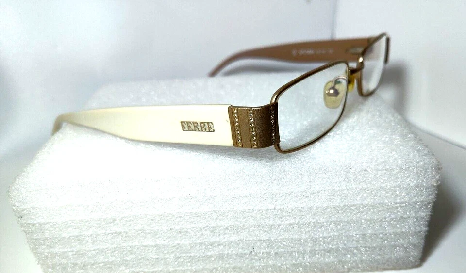 Gianfranco Ferre GF31804 2PH Gold Metal &White Eyglasses FRAMES 53-18-130 Italy - Image 3 of 4