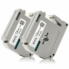 2-Pk/Pack Label Tape for Brother P-Touch eqv ...