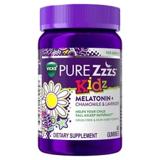 4 pk VICKS PURE Zzzs Kidz, 4/2025*5/2025*  Melatonin Sleep Aid Gummies for Kids