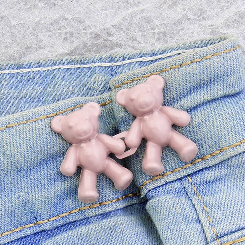 Trousers Waist Button Bear Detachable Metal Buttons Metal Buckle Pin Button DIY - Picture 23 of 39