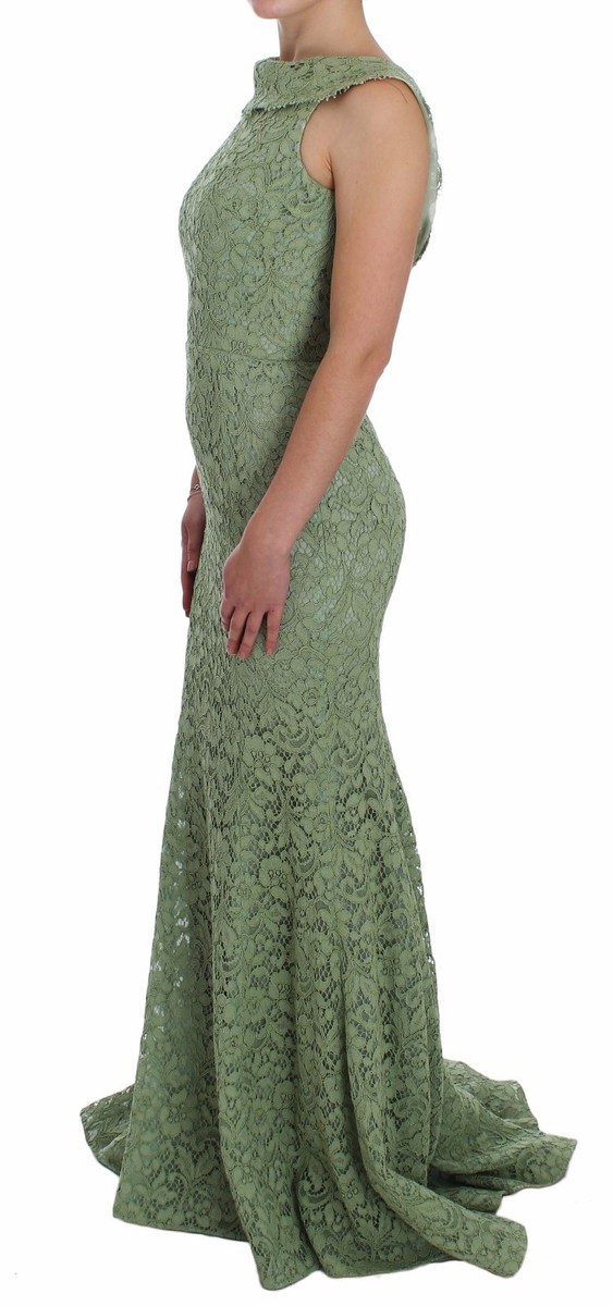 DOLCE & GABBANA Dress Green Floral Lace Sheath Maxi s. IT40 / US6 /S RRP  $4000 | eBay