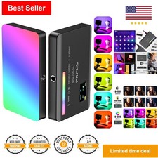 Portable LED Camera Light - Full Color RGB Video Light, CRI 95 , Rechargeable