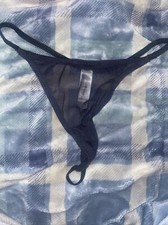 Vintage T Back Strong Bikini Panties Mesh THONG Panty XL