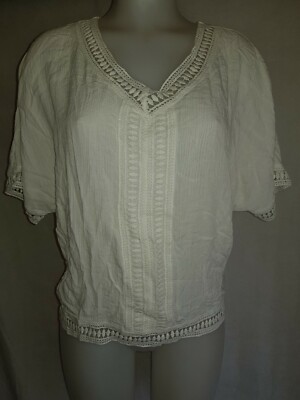 Gorgeous white SELECT party evening casual top Size 12