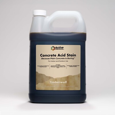 Concrete Acid Stain | 1 Gallon | Timberwolf (soft brown)