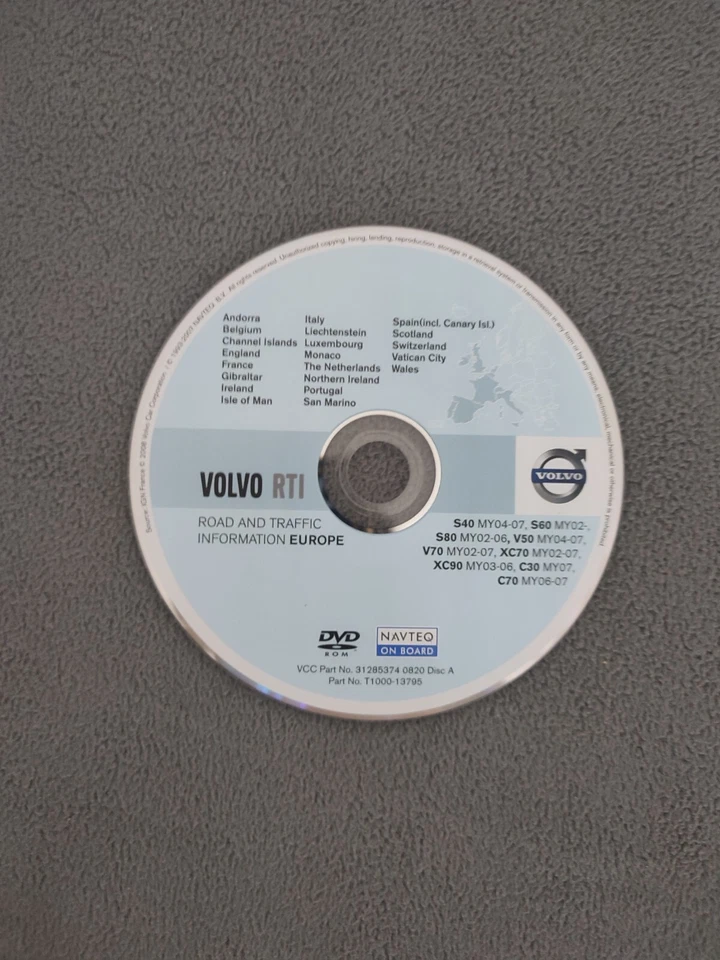 DVD Navigation VOLVO RTI FRANCE ESPAÑA ITALIA BENELUX PORTUGAL 2007/2008 - Bild 2 von 2