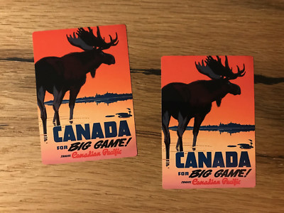 2x Canada Reise Aufkleber Koffer Backpacker Travel Work Retro Oldtimer USA TR008
