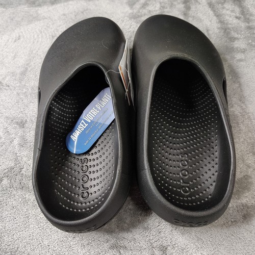 Crocs Mellow Recovery Clogs Mens 5 Womens 7 Black Comfort Shoes Slippers - Picture 3 of 5