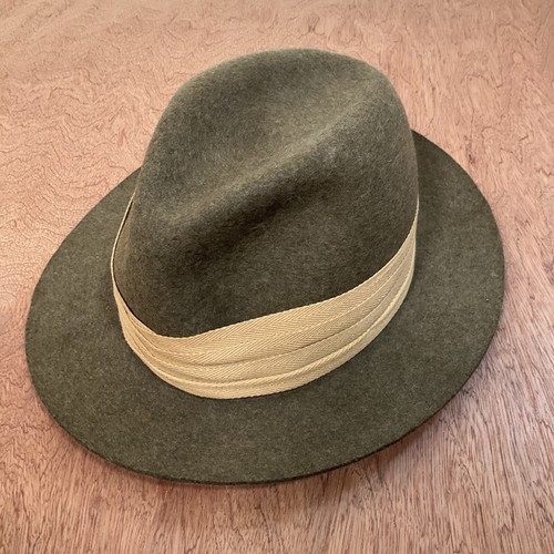 LL Bean Hat Mens 100% Wool Brown Fedora Made In England Grosgrain Ribbon Classic - Picture 3 of 24